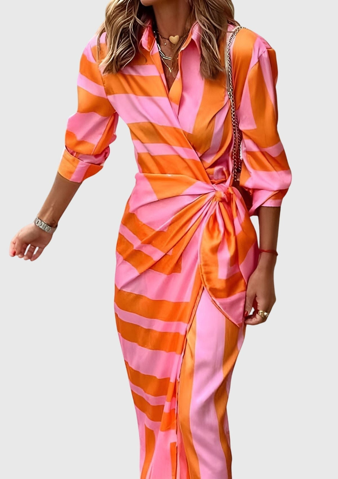Violet™ | Elegant Wrap Dress With Print
