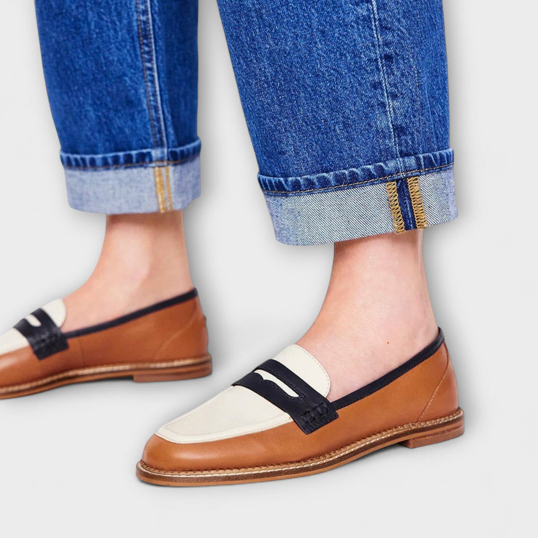Océane™ | Bronwen Brown Round-Toe Loafers