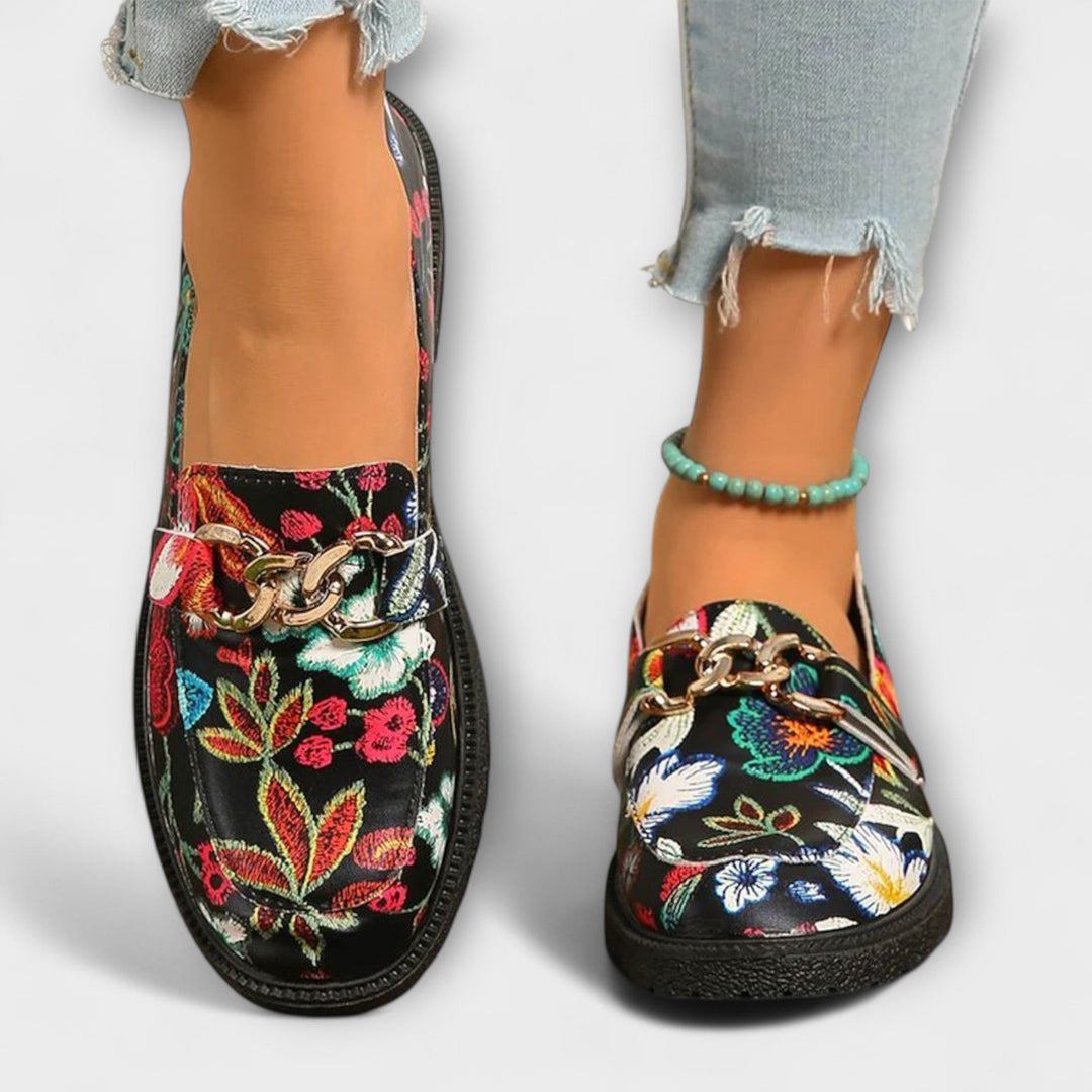 Isabella™ | Multicolour Floral Loafers