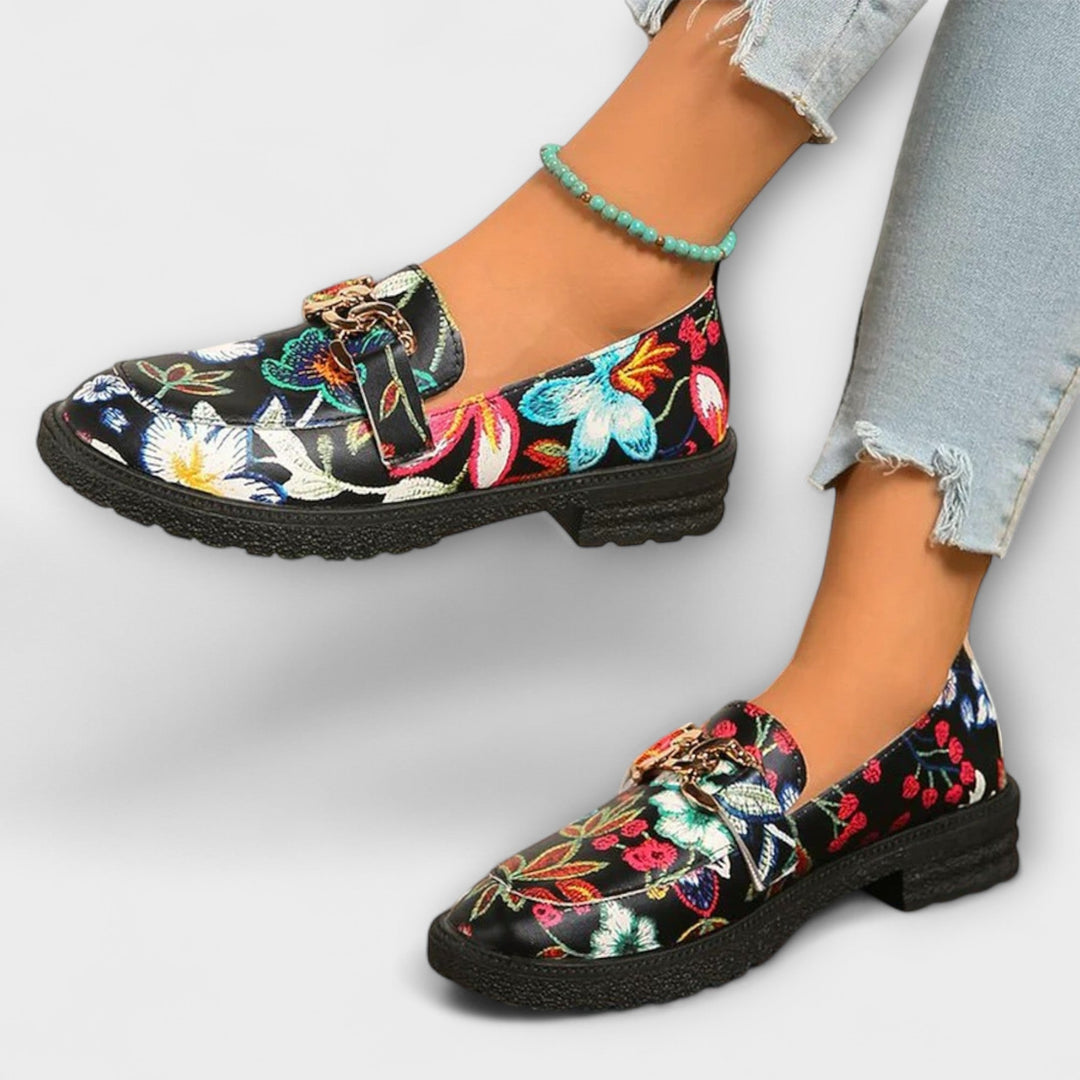 Isabella™ | Multicolour Floral Loafers