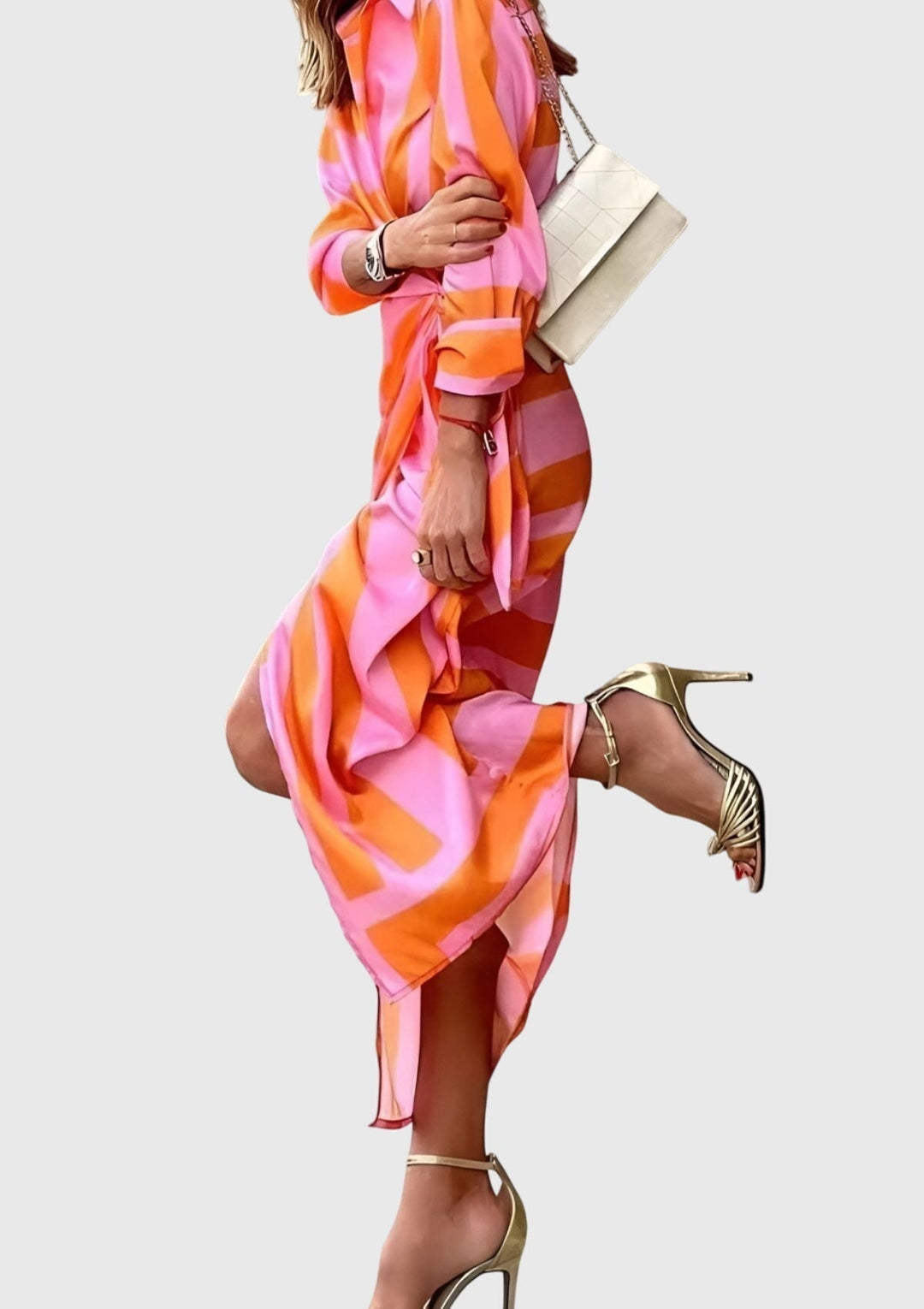 Violet™ | Elegant Wrap Dress With Print