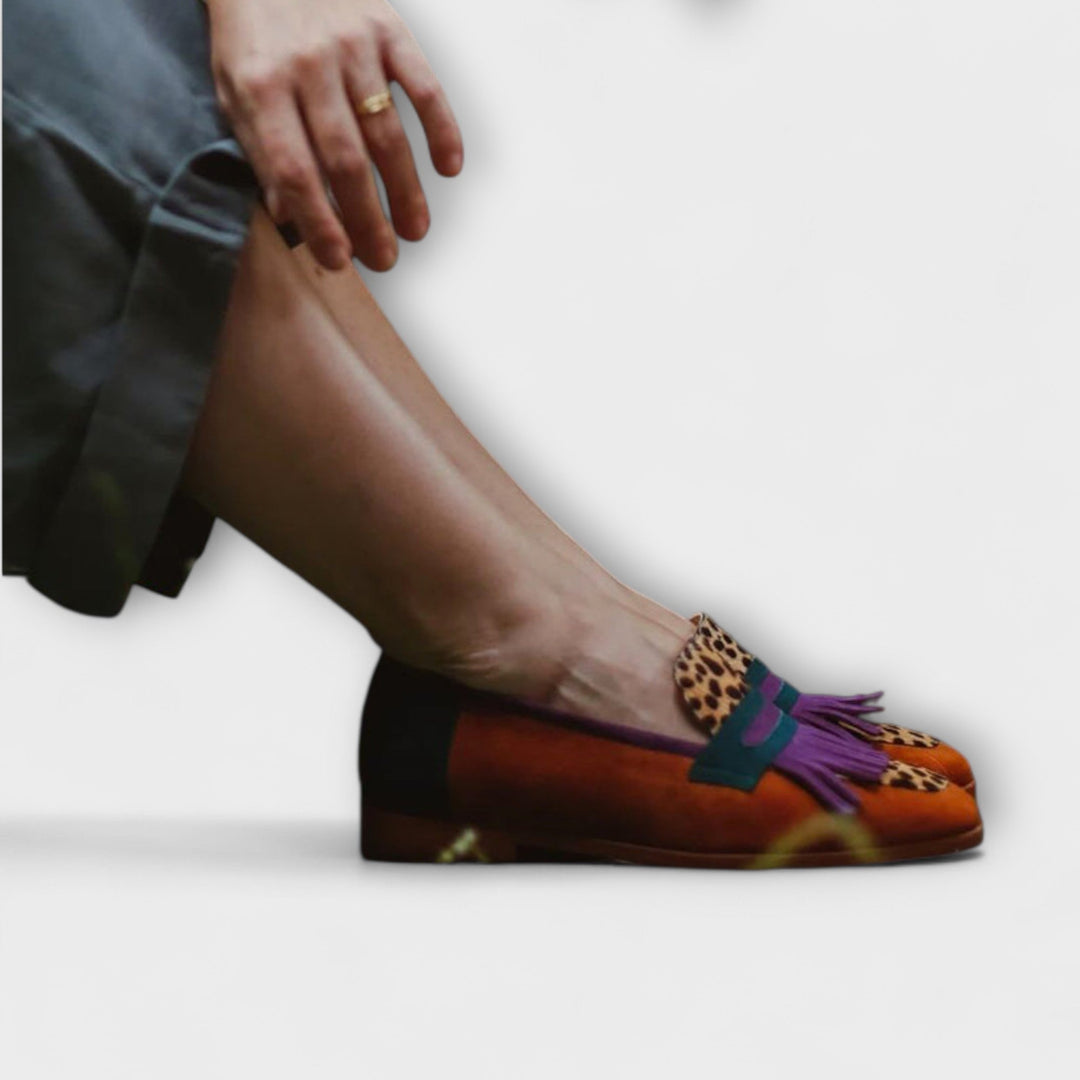 Aria™ | Brown Leopard Loafer