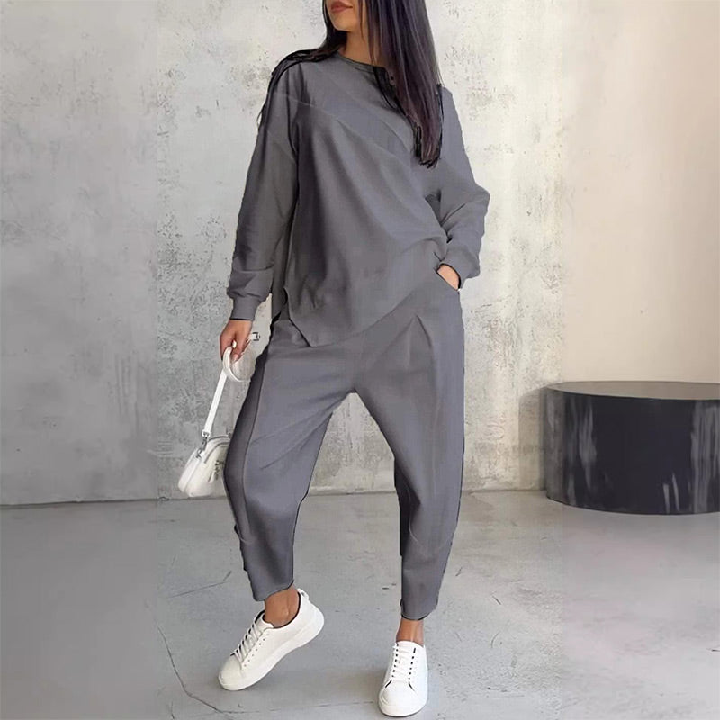 Amelia™ | Irregular Hem Sweatsuit
