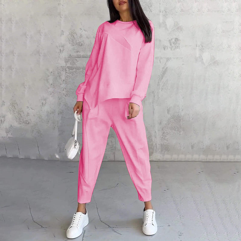 Amelia™ | Irregular Hem Sweatsuit