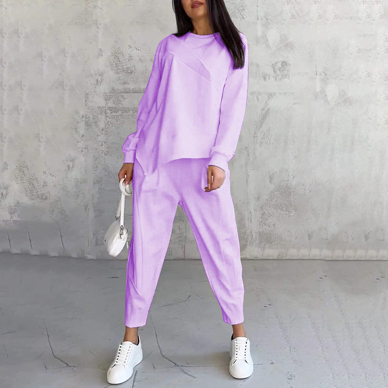 Amelia™ | Irregular Hem Sweatsuit